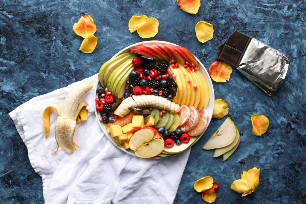 Fresh and Colorful Fruit Bowl - A Delicious and Nutrient-Packed Blend of Fruits